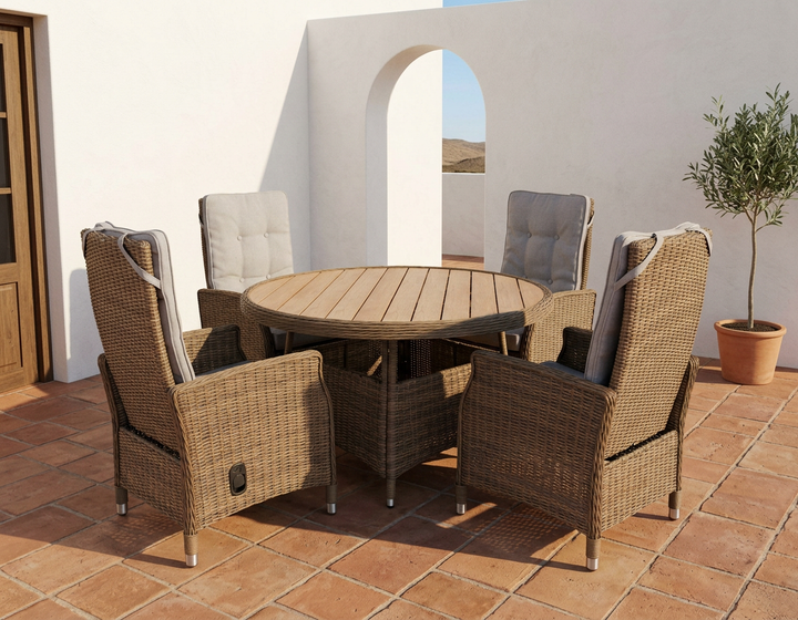Maintenance-free garden furniture sets