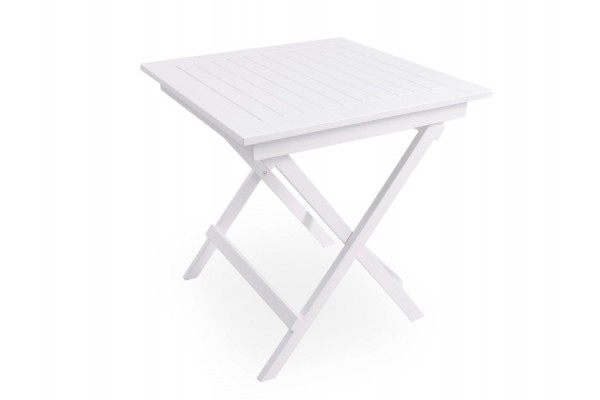 Ibiza WHITE Folding table 70x70 cm