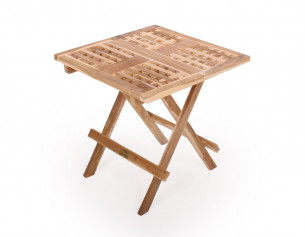 Mesa plegable cuadrada -...