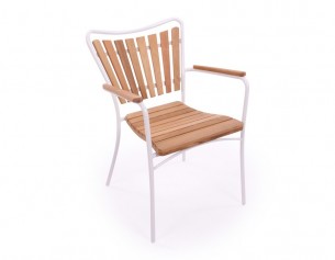 Barcelona WHITE Stacking Chair