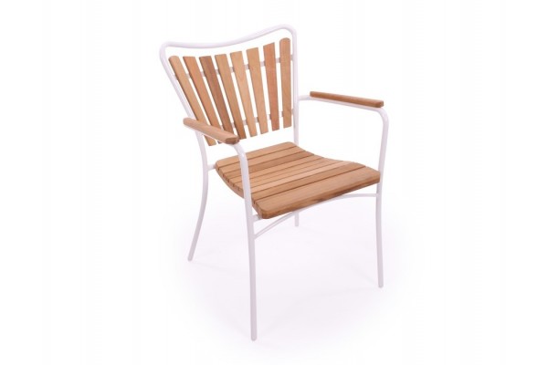 Barcelona WHITE Stacking Chair