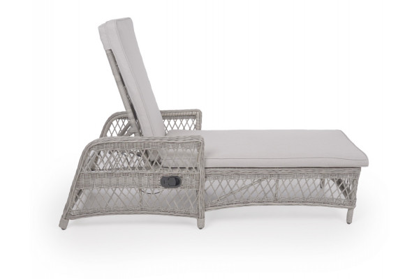 Valencia Sunbed LIGHT GREY – incl. cushion