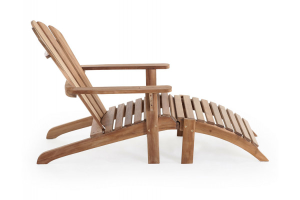 Adirondack chair with stool - Core Teak