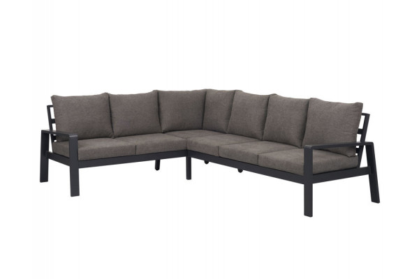 Katja corner sofa aluminum with cushions. (2...