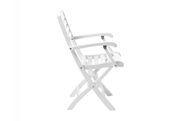 IBIZA WHITE Butterfly Set w/2 chairs w/armrests