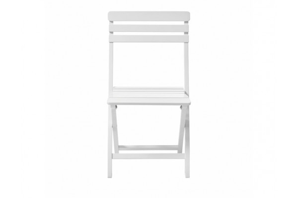 Silla plegable Ibiza BLANCA sin reposabrazos