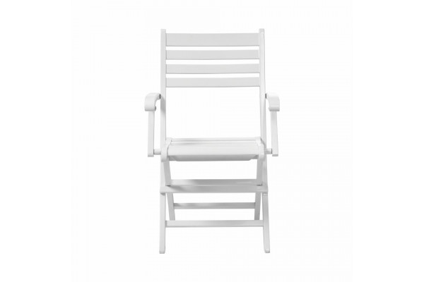 IBIZA WHITE 70x130 Folding set with armrests