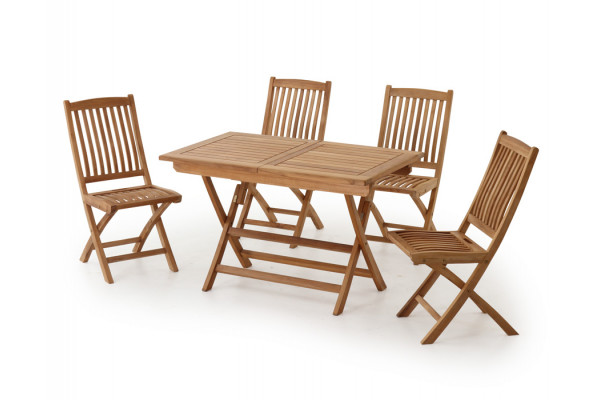 Sofia extension table with Mia chairs - Garden...