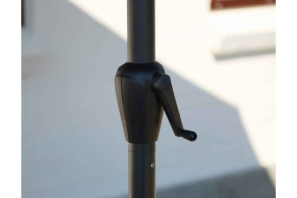 Aluminum parasol m/crank and tilt - 3 metres -...