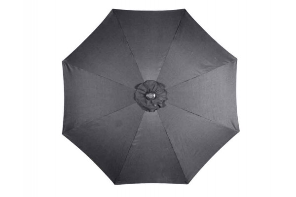 Alu Market parasol GREY - Round 3M/crank + Tilt...