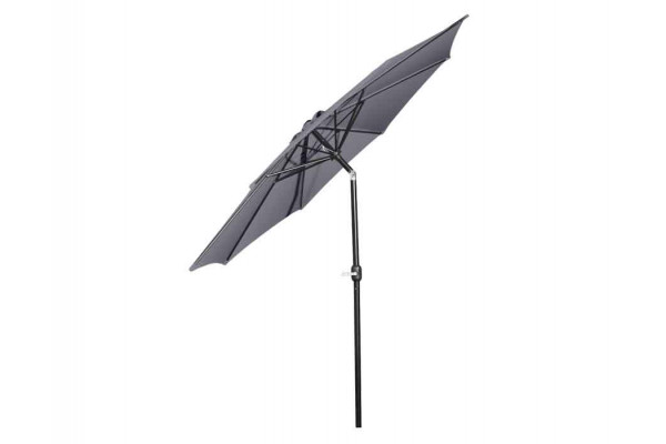 Alu Market parasol GREY - Round 3M/crank + Tilt...