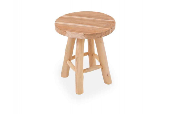 Taburete de teca