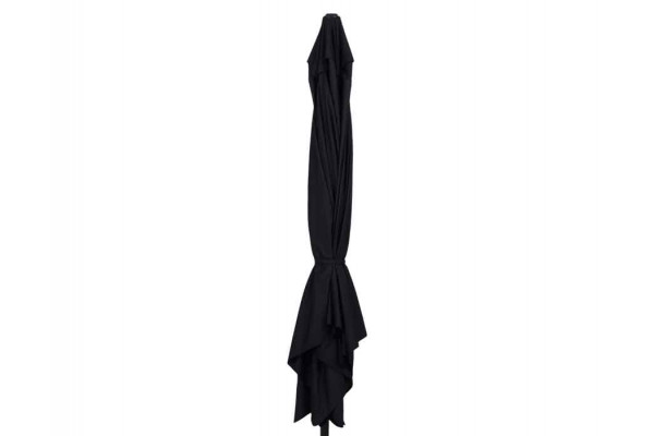 Market parasol 3.5x3.5 m w/cord pull - BLACK