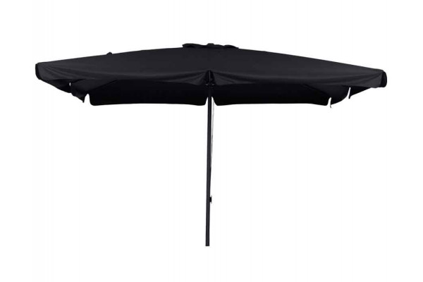 Parasol de mercado 3,5x3,5 m con cordón - NEGRO