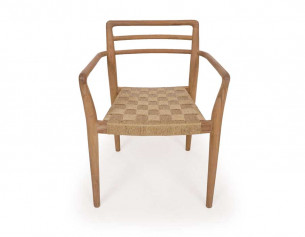 Silla con apoya brazos de Teca 2