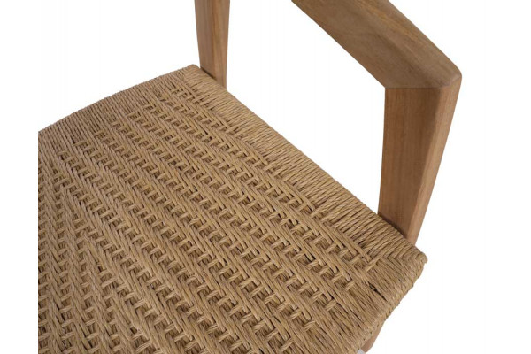 Venice Chair - Core Teak - Natural Wicker