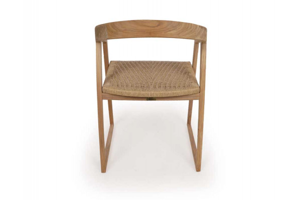 Venice Chair - Core Teak - Natural Wicker