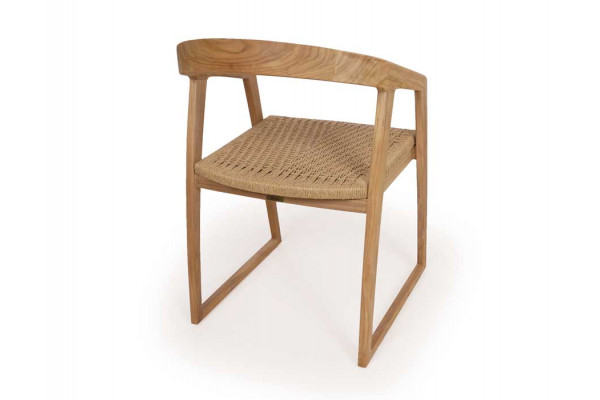 Venice Chair - Core Teak - Natural Wicker