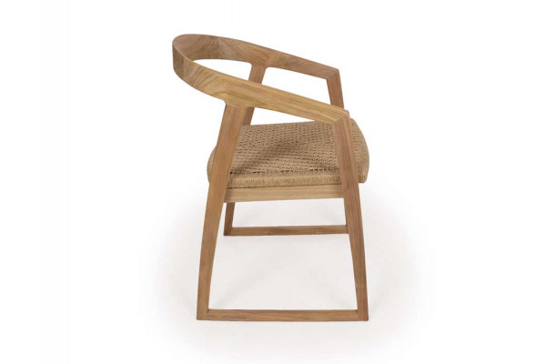 Venice Chair - Core Teak - Natural Wicker