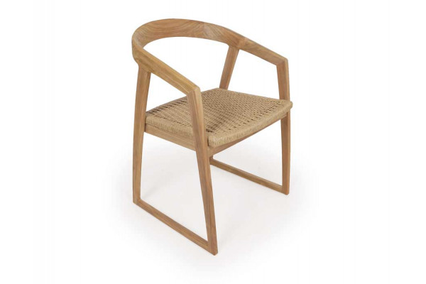 Venice Chair - Core Teak - Natural Wicker