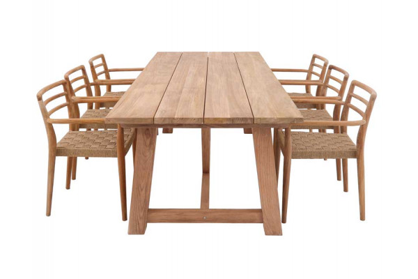 Hercules 290 Duri w/arm Teak sea furniture set