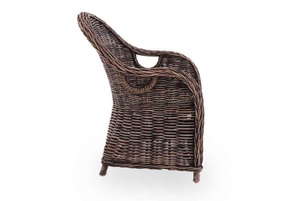 Mallorca chair - Black washed - Including cushion