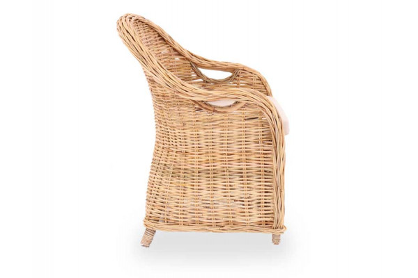 Mallorca chair - Natural - Including cushion