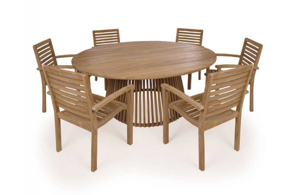 Luna 180 Pala teak sea furniture set