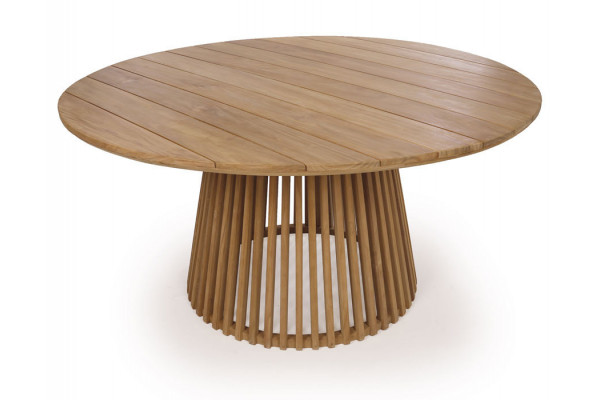 Mesa de jardín Luna de teca - 150 cm