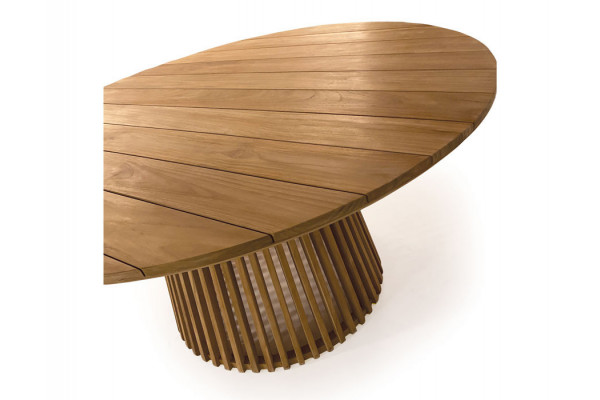 Luna teak garden table - Ø 150 cm