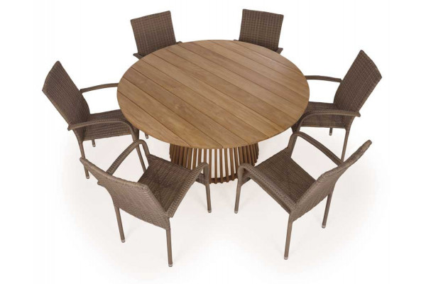 Luna 150 Geneva Dusty Teak Garden furniture set