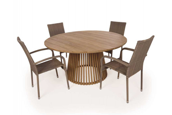 Luna 150 Geneva Dusty Teak Garden furniture set