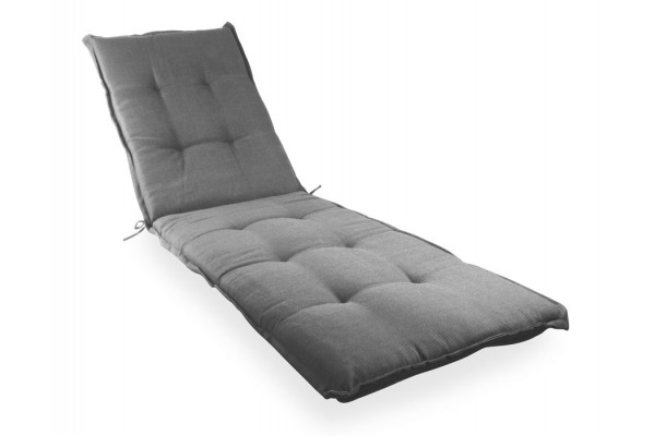 Cushion for sun lounger 203X60X5CM GREY-BROWN