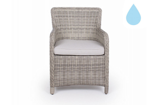 Rio LIGHT GRAY dining chair w/water-resistant...