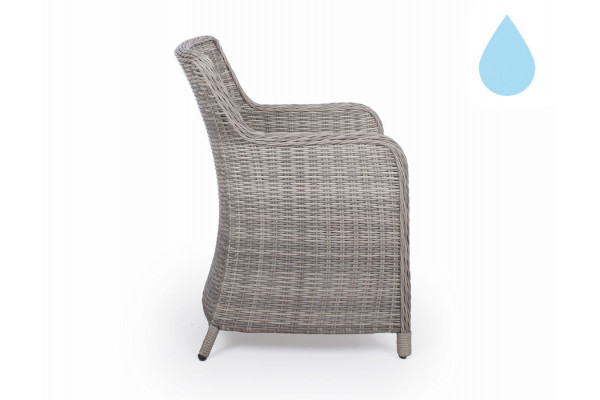 Rio LIGHT GRAY dining chair w/water-resistant...