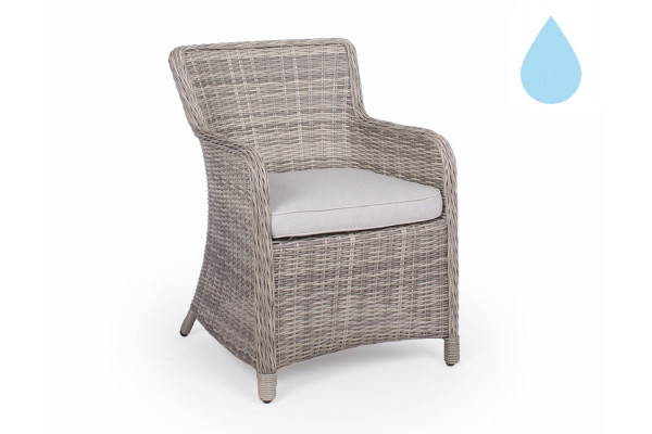 Rio LIGHT GRAY dining chair w/water-resistant...