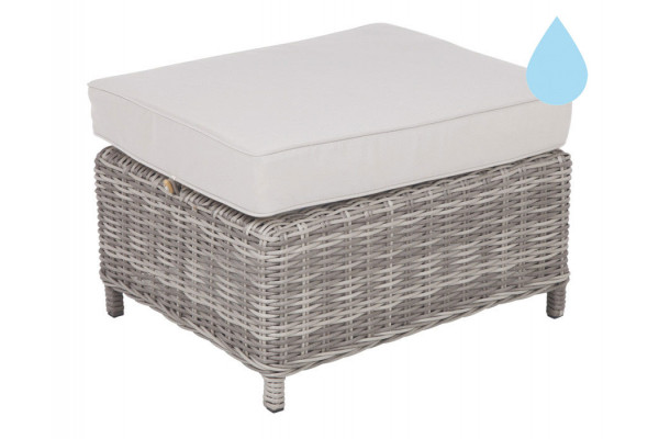 Rio Footstool - Light Grey