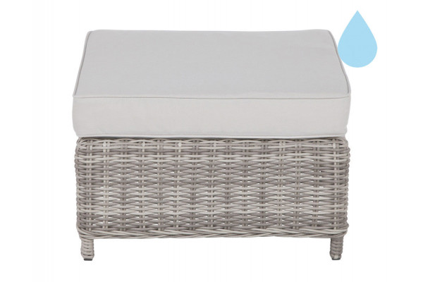 Rio Footstool - Light Grey