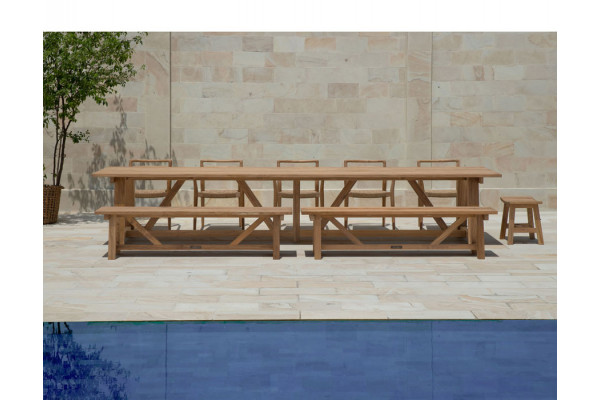 Mesa Hércules 100x400 cm - TECA CORE