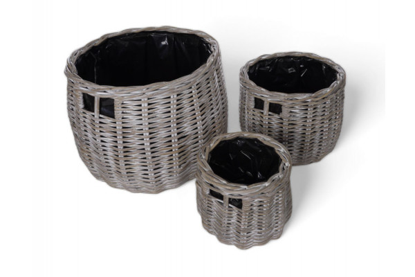 Kubu basket round set of 3