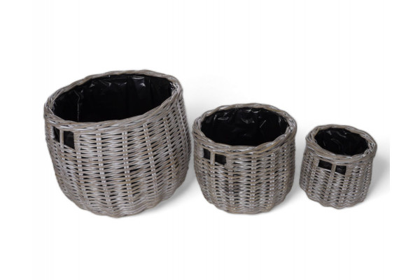 Kubu basket round set of 3