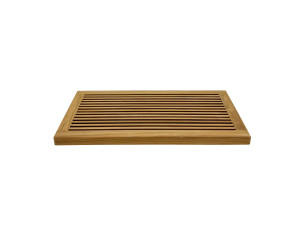 Shower Mat Teak with Frame...