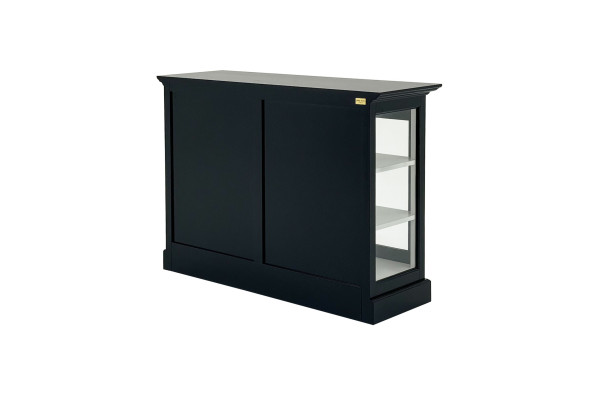 Oliver cabinet Black/White - Low model