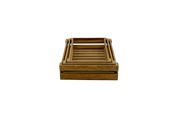 Wooden Decoration Box - set of 3. pieces