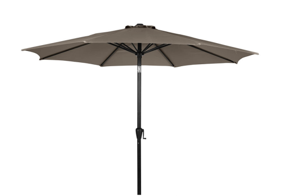 Alu Parasol 3 meters with tilt - TAUPE