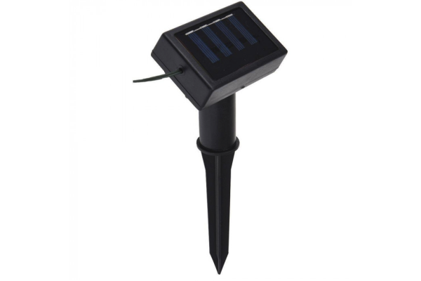 Solar light chain w/10 LED bulbs, colors