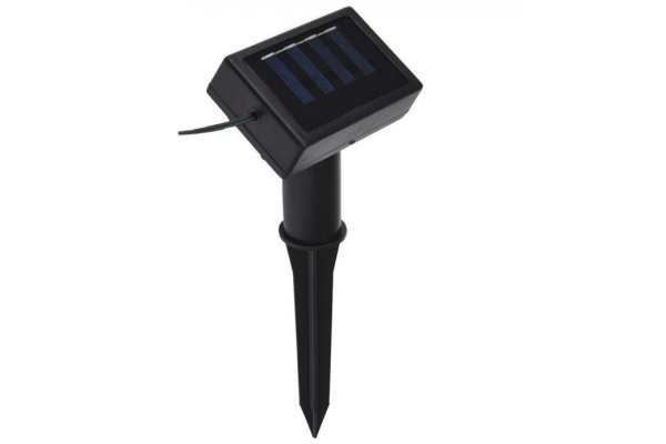 Cadena de luz solar con 10 bombillas LED, blanca