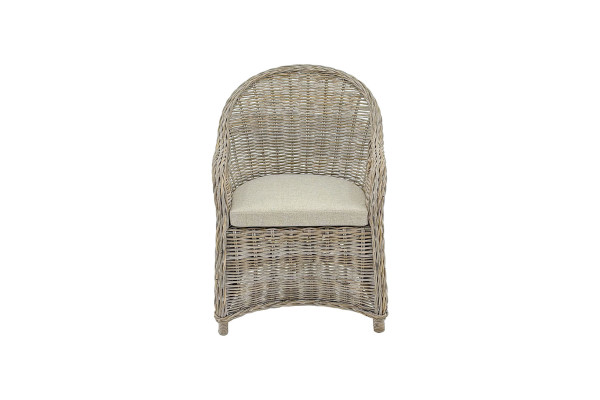 Mallorca chair - White washed - Including cushion