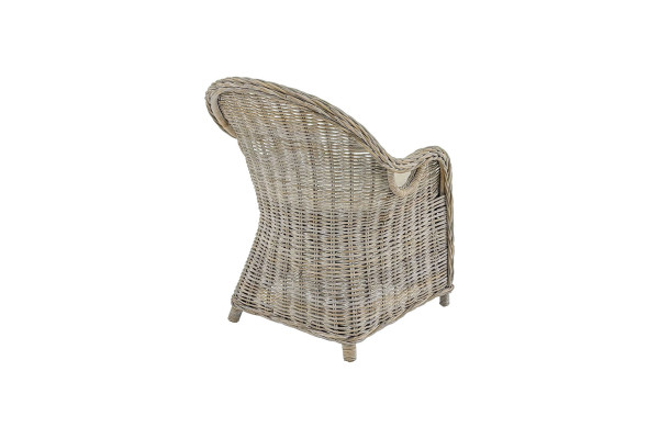 Mallorca chair - White washed - Including cushion