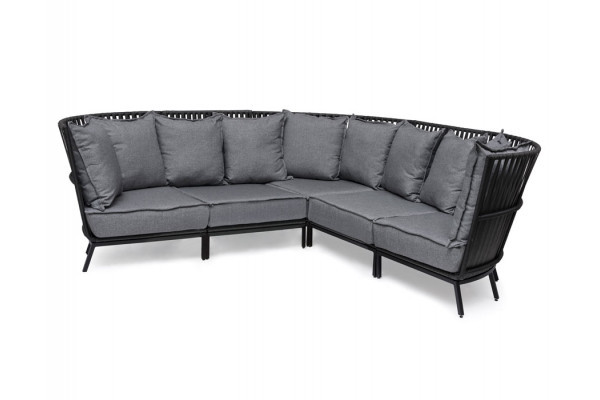 Landskrona Lounge sofa - Black